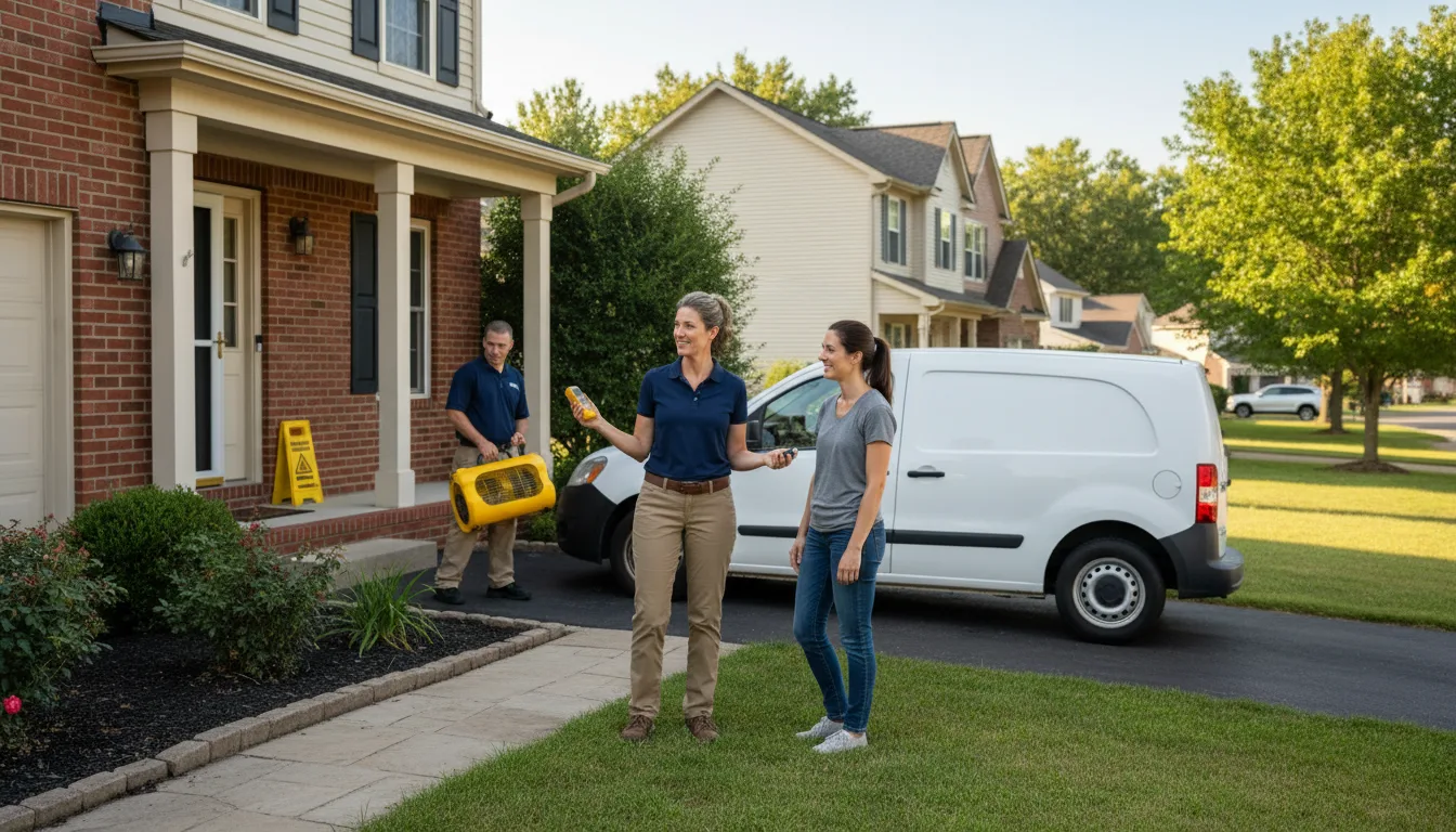 Residential water damage restoration in Royalton, KY